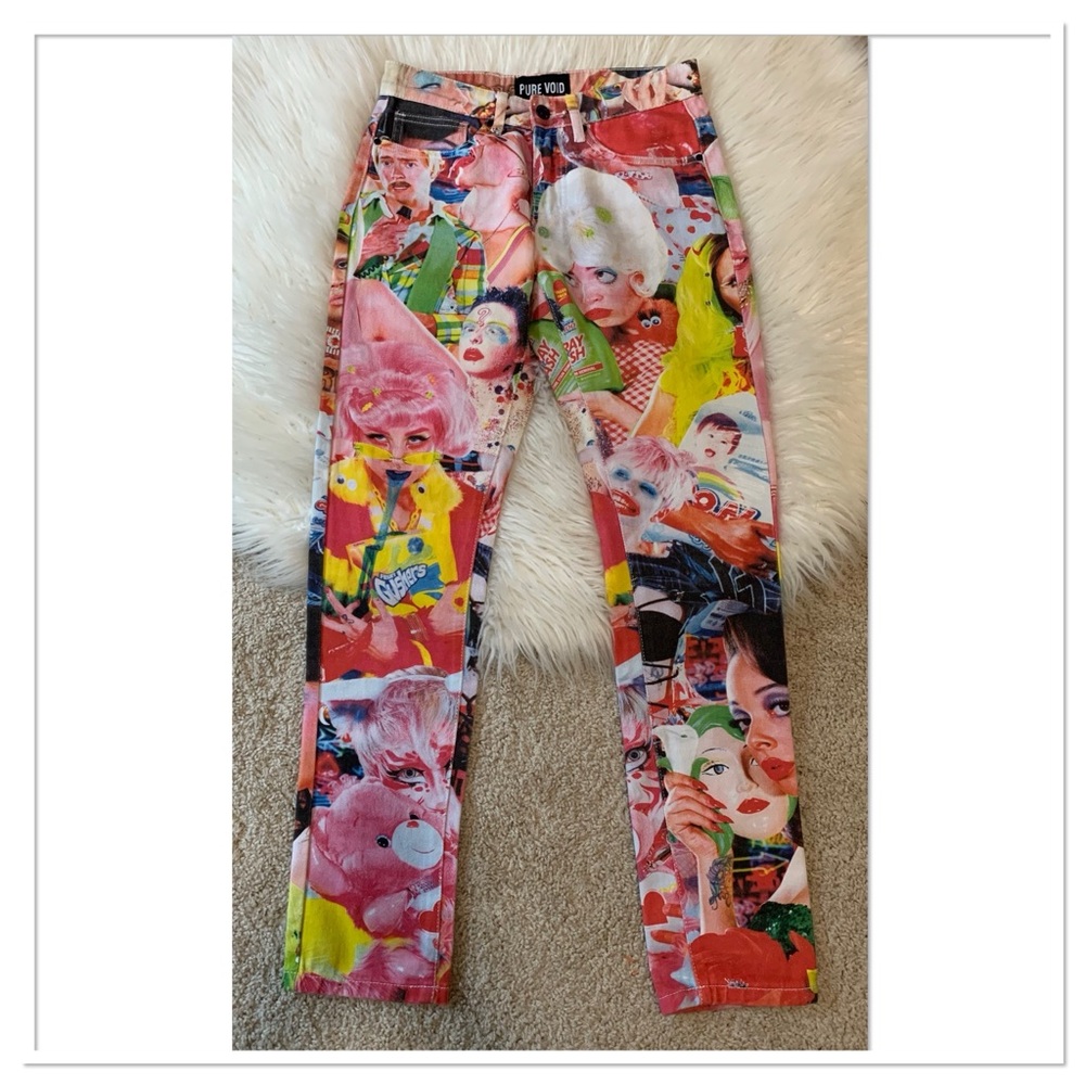 Pure Void Served Jeans By Parker Day Multicolor Pink Size 28
